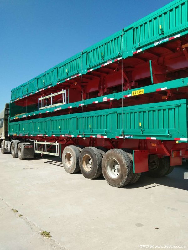 13米标箱侧翻自卸半挂车大势所趋自卸半挂车图片