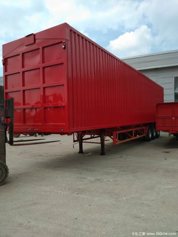 13.95米展翼集装箱半挂车厂家直销价格集装箱式半挂车图片