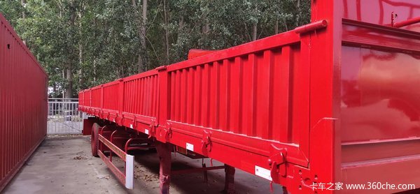 自卸后翻自卸半挂车图片