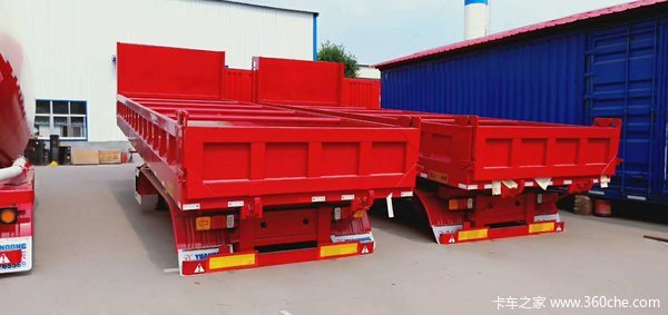 自卸后翻自卸半挂车图片