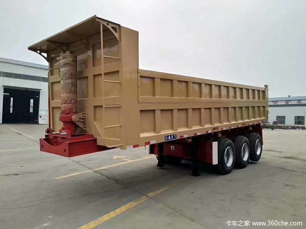 自卸后翻自卸半挂车图片