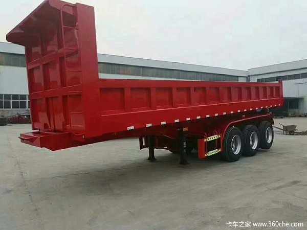 自卸后翻自卸半挂车图片