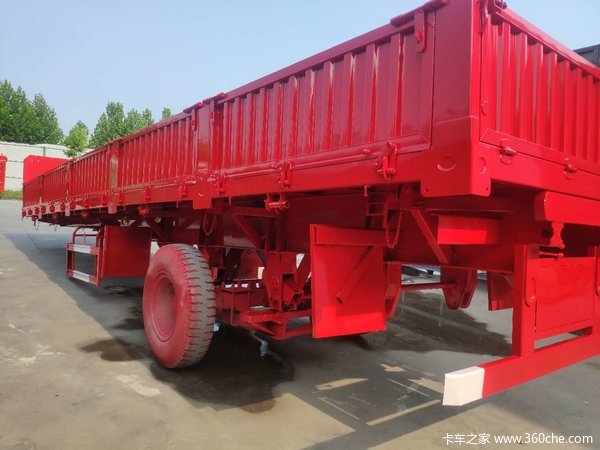 13米标箱侧翻自卸半挂车图片