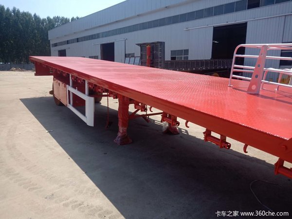 公告企业，厂家直销。平板式半挂车图片