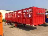 13米轻型隐形花篮侧翻自卸半挂车,厂家直销、价格优惠仓栅式半挂车图片