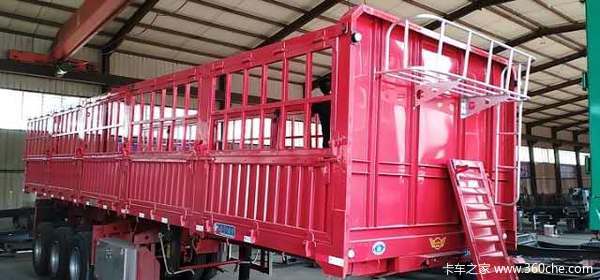 13米仓栏半挂车高强钢制作仓栅式半挂车图片