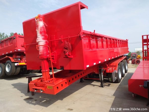 后翻自卸半挂车厂家直销高强钢制造自卸半挂车图片
