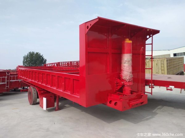 后翻自卸半挂车厂家直销高强钢制造自卸半挂车图片