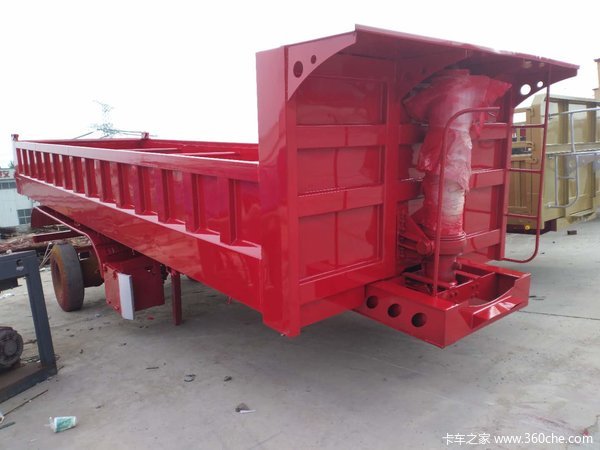 后翻自卸半挂车厂家直销高强钢制造自卸半挂车图片