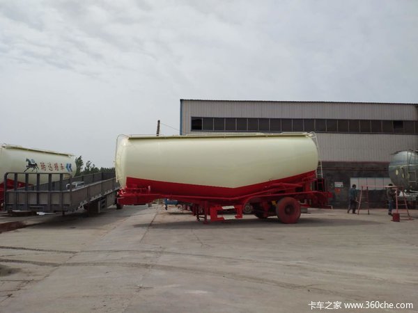 厂家直销散装水泥罐车下灰车立方可选粉粒物料运输半挂车图片