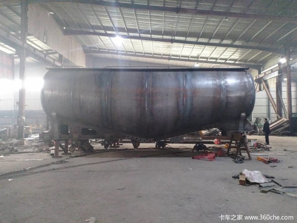 厂家直销散装水泥罐车下灰车立方可选粉粒物料运输半挂车图片