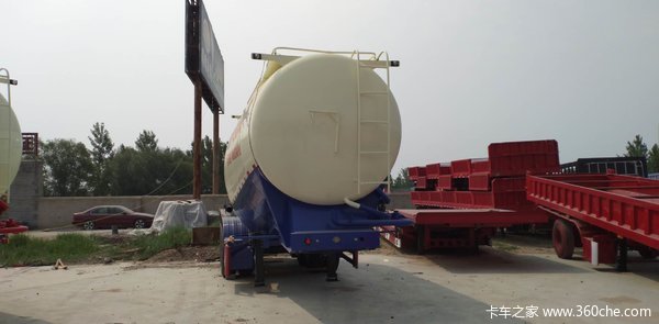 厂家直销散装水泥罐车下灰车立方可选粉粒物料运输半挂车图片