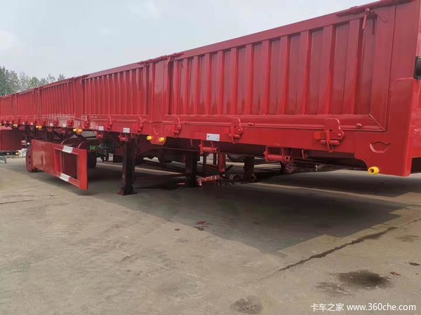 大梁宝钢抗扭曲13米标车侧翻半挂车高栏半挂车支持分期自卸半挂车图片