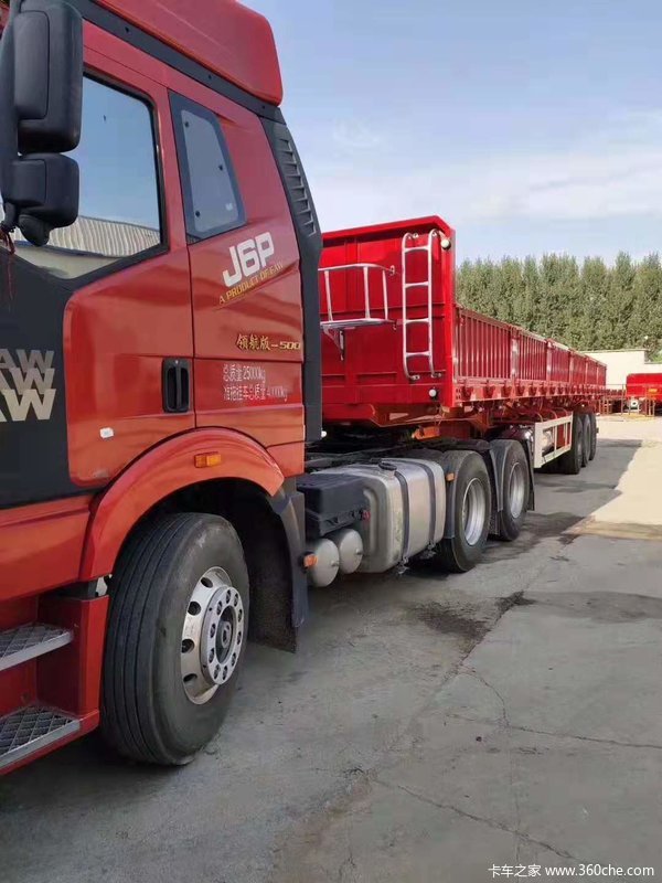 大梁宝钢抗扭曲13米标车侧翻半挂车高栏半挂车支持分期自卸半挂车图片