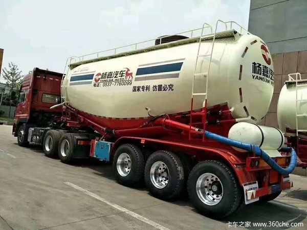 下灰罐车，散装水泥罐车干混砂浆罐车粉粒物料运输半挂车运油半挂车粉粒物料运输半挂车图片