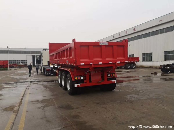 8.5米内增高的自卸半挂自卸半挂车图片