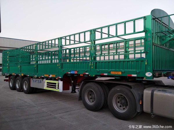 13米标箱半挂车平板式半挂车图片