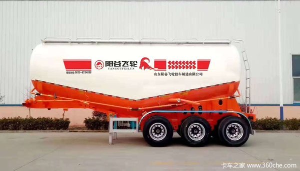 35--40立方轻量化罐车粉粒物料运输半挂车图片