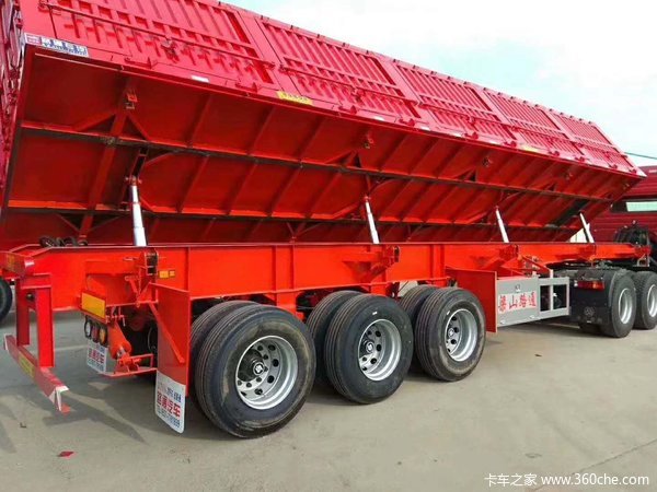 拉沙石料的最佳神器自卸半挂车图片