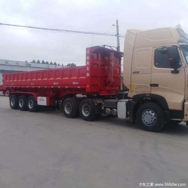 8-8.5-9-9.5-10-10.5米后翻自卸半挂车自卸半挂车图片