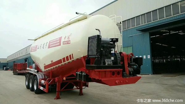 30－75方现车销售，单罐可做按揭粉粒物料运输半挂车图片