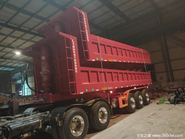 砂石料神器一体后翻半挂车自卸半挂车图片