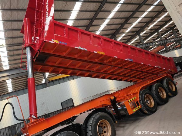 砂石料神器一体后翻半挂车自卸半挂车图片