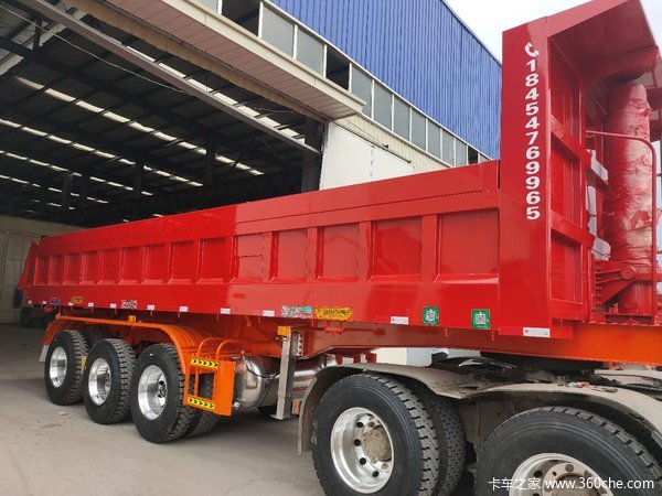 砂石料神器一体后翻半挂车自卸半挂车图片