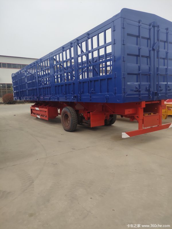 一车4用型高栏仓栅式半挂车图片