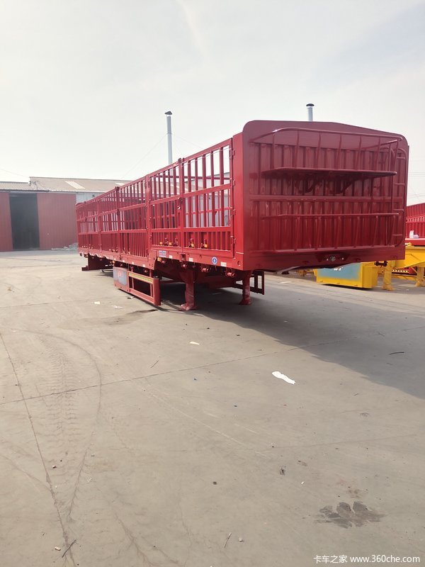 一车4用型高栏仓栅式半挂车图片