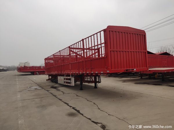 一车4用型高栏仓栅式半挂车图片