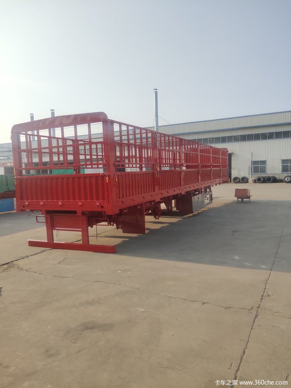 一车4用型高栏仓栅式半挂车图片