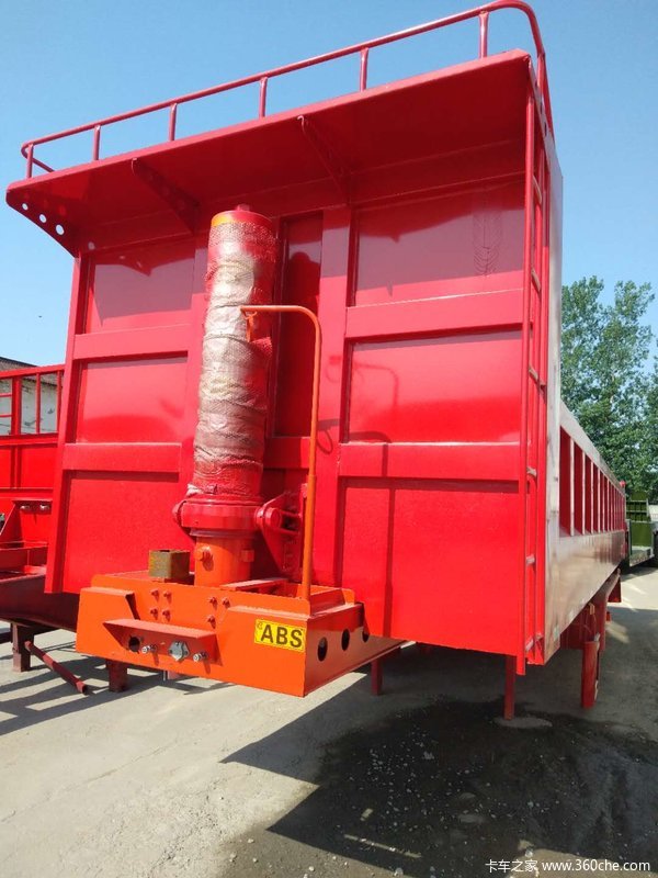 一体后翻内高85公分9米长不改型自卸半挂车图片