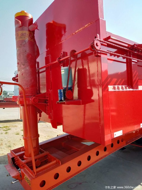 一体后翻内高85公分9米长不改型自卸半挂车图片