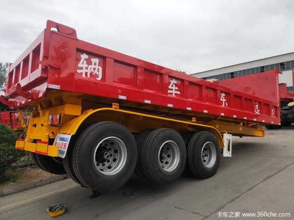 一体式后翻自卸半挂车自卸半挂车图片