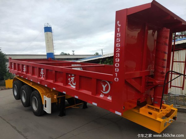 一体式后翻自卸半挂车自卸半挂车图片