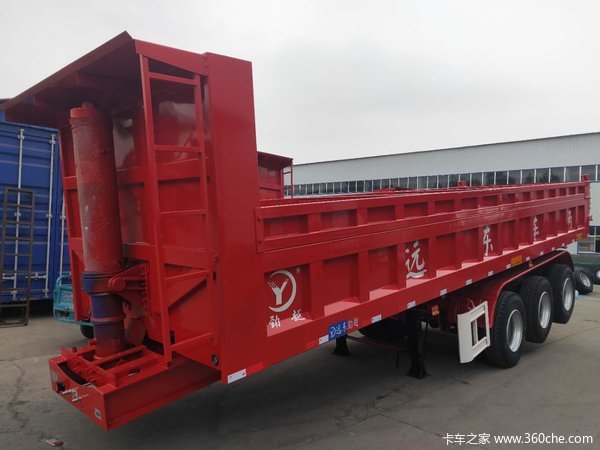 一体式后翻自卸半挂车自卸半挂车图片