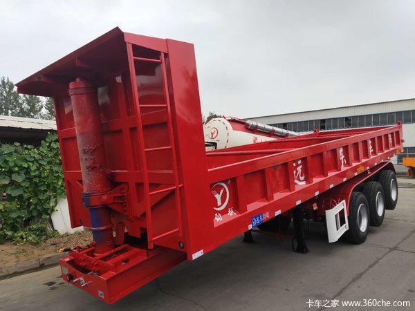 一体式后翻自卸半挂车自卸半挂车图片