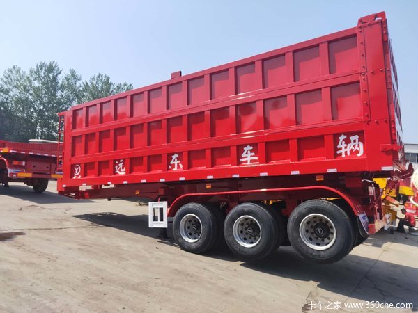 一体式后翻自卸半挂车自卸半挂车图片