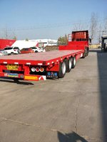 东旭挂车13米75低平板3米等宽自重轻多拉货低平板半挂车图片