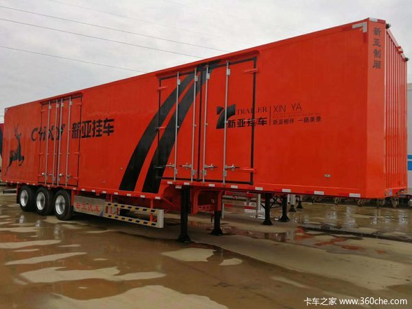 13.75米一体箱式半挂车集装箱式半挂车图片