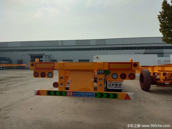 45英尺骨架车骨架式集装箱半挂车图片