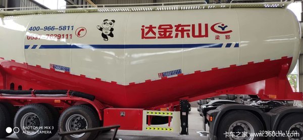 水泥罐车粉粒物料运输半挂车图片