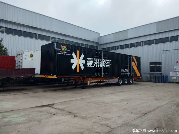 快递物流运输行业的首选骨架式集装箱半挂车图片