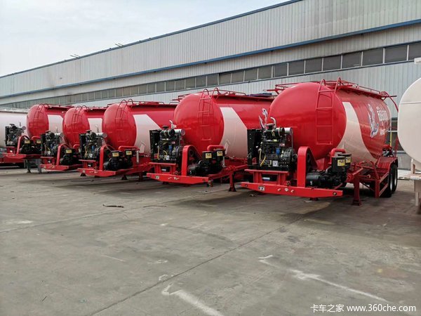 散装水泥罐车罐式半挂车图片