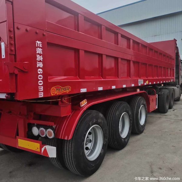 8米—10米后翻自卸半挂车交警见了不查的车全国正常上户自卸半挂车图片