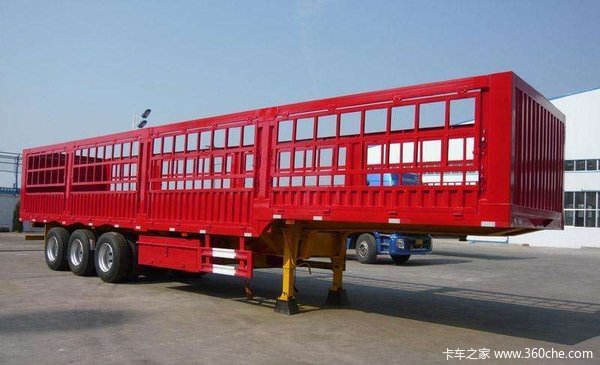 鹅颈.直梁仓栅12.13米仓栅式半挂车图片