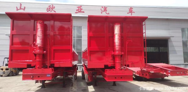 厂家直销各种半挂车，标箱，自卸后翻，支持以旧换新，分期付款。栏板式半挂车图片