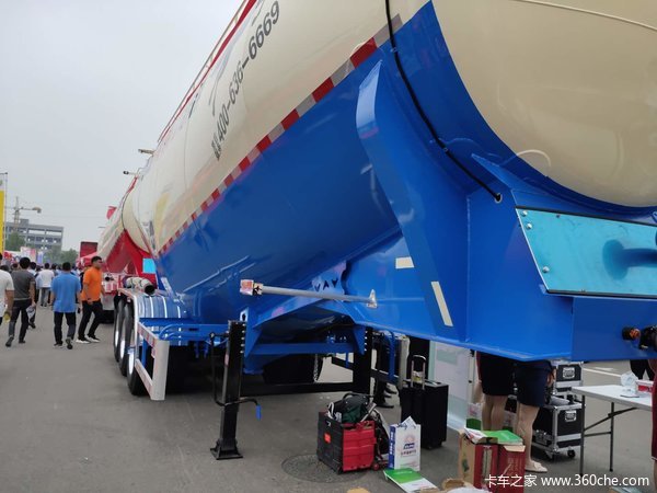 梁山神骏恩信散装水泥罐车产品特点：1.罐车轻量化粉粒物料运输半挂车图片