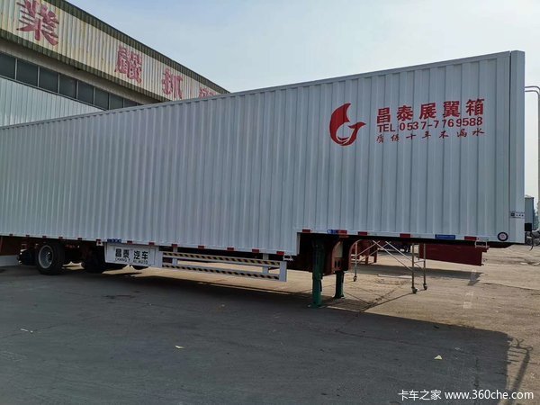 质保十年不漏水！13.75飞翼米一体集装箱集装箱式半挂车图片